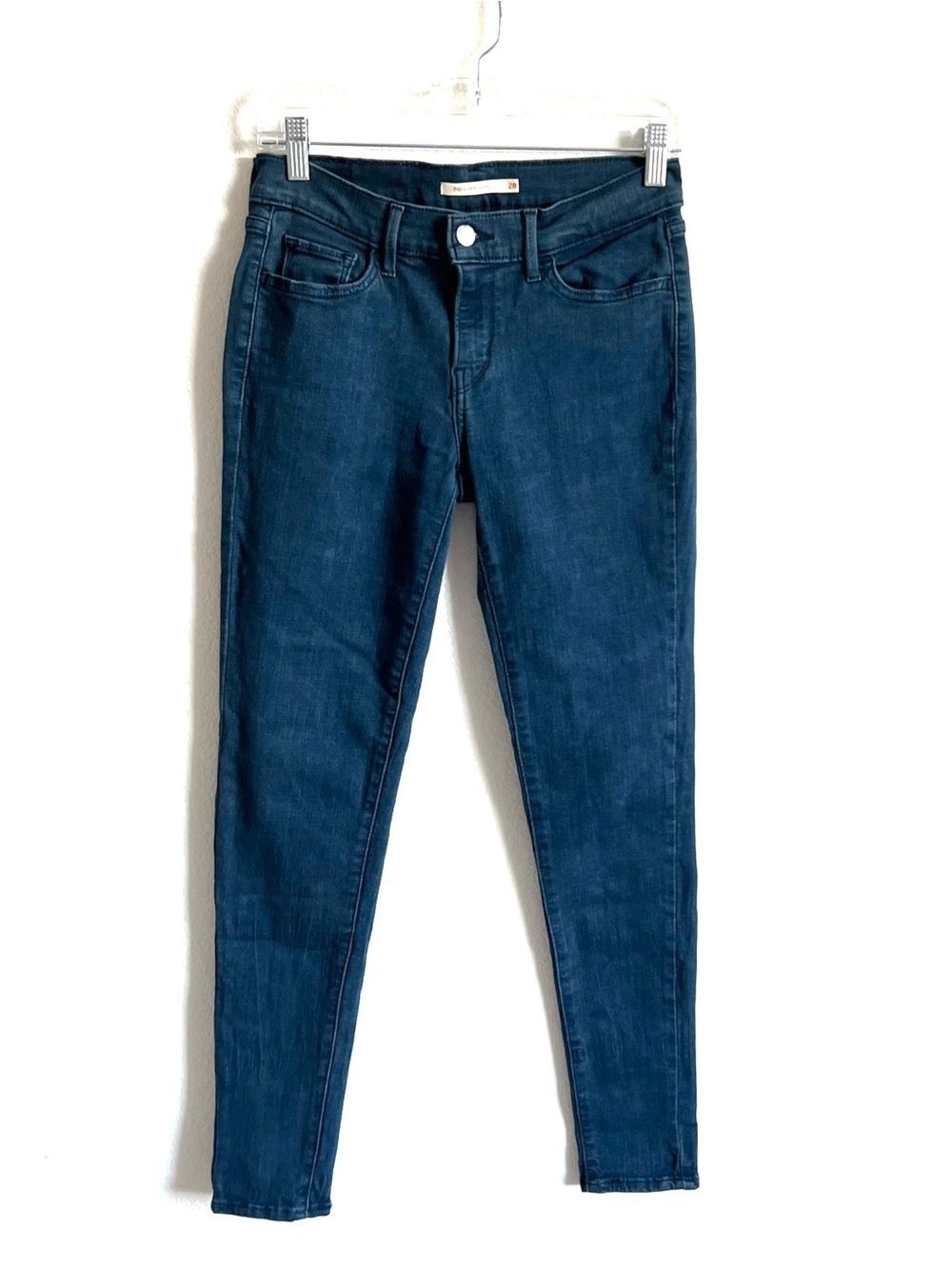 Dark Blue Women’s Skinny Jeans Levi’s 710 Classic Denim Midrise